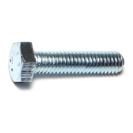 Midwest Fastener Class 8.8, M6-1.00 Hex Head Cap Screw, Zinc Plated Steel, 25 mm L, 50 PK 50423